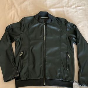 Zara Man Sport Moda Vegan Leather Jacket